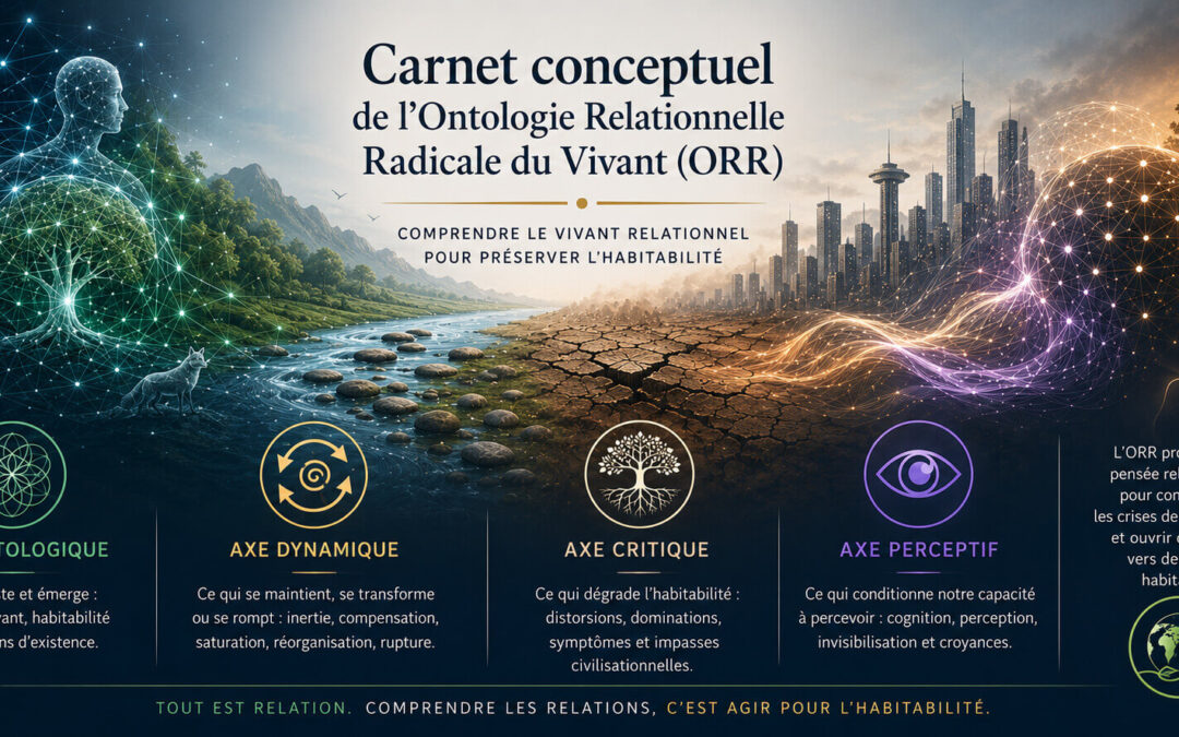 Carnet conceptuel de l&rsquo;Ontologie Relationnelle Radicale du Vivant (ORR)