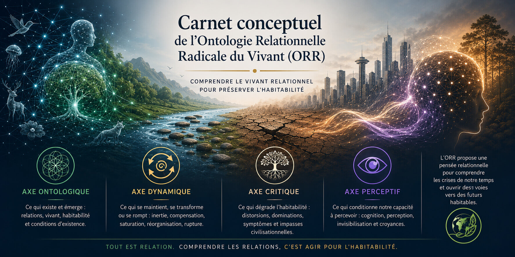 Carnet conceptuel de l'Ontologie Relationnelle Radicale du Vivant (ORR)